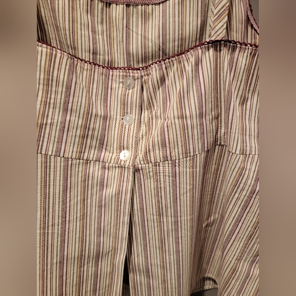 TORRID Pinstripe Open Back Tank Top Size 1 - Picture 5 of 12